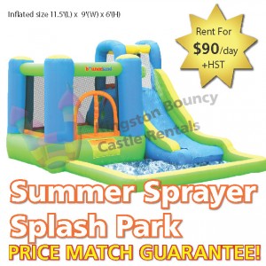 Kingston Bouncy Castle Rentals - Separate Castles 2014 - Summer Sprayer Splash Park